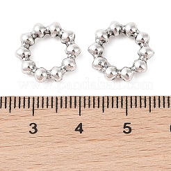 チベット風合金フレームコネクター  カドミウムフリー＆鉛フリー  リング  アンティークシルバー  14x3mm  内径：7.5mm  約833個/1000g&nbsp;FIND-C060-009AS