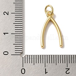 Rack Plating Brass Micro Pave Cubic  Zirconia Pendant&nbsp;KK-U027-14G