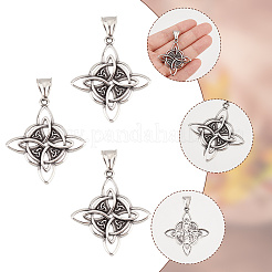 4Pcs 304 Stainless Steel Manual Polishing Pendants&nbsp;STAS-UN0049-42