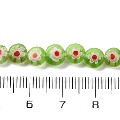 Handmade Millefiori Lampwork Beads Strands&nbsp;LAMP-G164-11H