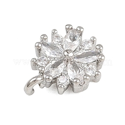 Brass Micro Pave Cubic Zirconia Pendants&nbsp;KK-A269-17P