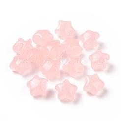模造ゼリーアクリルビーズ  スター  ピンク  17x17.5x11.5mm  穴：3mm  約290個/500g&nbsp;OACR-B002-03F