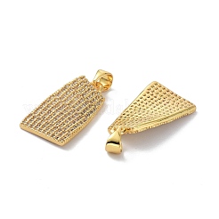 Brass Cubic Zirconia Pendants&nbsp;KK-B047-16G
