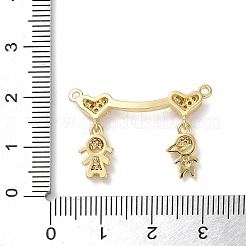 Brass Pave Cubic Zirconia Pendants&nbsp;KK-M287-06G-A
