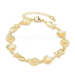 Brass Link Chain Bracelets for Women&nbsp;BJEW-A090-07A-G