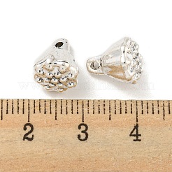 チベット風合金チャーム  カドミウムフリー＆鉛フリー  蓮の莢  アンティークシルバー  10.5x9mm  穴：1.5mm&nbsp;FIND-M011-09AS