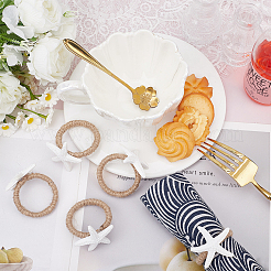 12Pcs Resin Starfish Napkin Rings&nbsp;DIY-GO0002-95