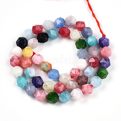 Dyed Natural White Jade Beads Strands&nbsp;G-T139-8mm-46A