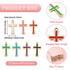32Pcs 8 Colors Plastic Enamel Pendants&nbsp;CCB-TA0001-17