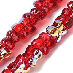 Transparent Glass Beads Strands&nbsp;GL-CBAAE04-02