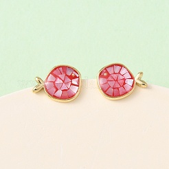 Brass Enamel Fish Stud Earrings&nbsp;EJEW-I322-05G