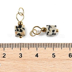 Natural Dalmatian Jasper Pendants&nbsp;STAS-Z129-01G-06
