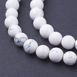 Synthetic Howlite Beads Strands&nbsp;X-G-E110-6mm-5