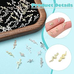 60Pcs 12 Styles Zinc Alloy Cabochons&nbsp;MRMJ-CJ0001-23