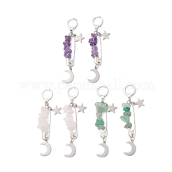 3 Pairs Brass Leverback Earrings&nbsp;EJEW-TA00792