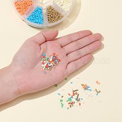 8000Pcs 8 Colors Handmade Polymer Clay Sprinkle Beads&nbsp;CLAY-YW0001-13C
