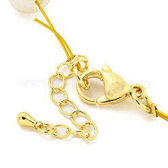Brass Beaded Necklaces&nbsp;NJEW-P307-02G