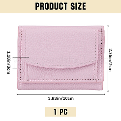 女性用PUレザー財布  長方形  ピンク  19~20.3x10x1.15cm&nbsp;AJEW-WH20002-43B