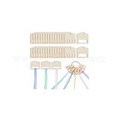 木製クラフト用品80個、鉄製ルーズリーフブックバインダーヒンジリング1個付き  ハウス  4.45x4.9x0.2~0.3のCM。&nbsp;AJEW-BC0007-47B