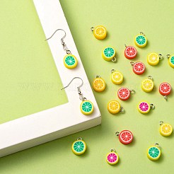 125Pcs 5 Style Handmade Polymer Clay Charms&nbsp;CLAY-LS0001-02