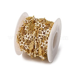 Brass Pineapple with Star Link Chains&nbsp;KK-D422-03G