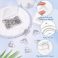 20Pcs 201 Stainless Steel Pendants&nbsp;STAS-DC0010-75