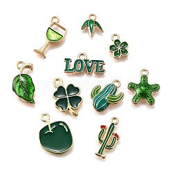 20Pcs 10 Styles Alloy Enamel Charms&nbsp;ENAM-FP0002-41