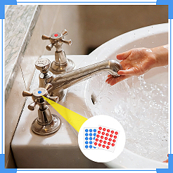 48Pcs 2 Colors PVC Hot & Cold Water Marking for Faucet&nbsp;FIND-NB0007-36