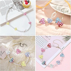 20Pcs UV Plating Iridescent Acrylic Beads&nbsp;OACR-YW0003-96