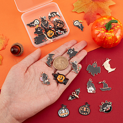 28Pcs 14 Style Alloy Enamel Pendants&nbsp;ENAM-PH0002-35