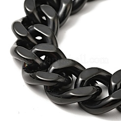 304 Stainless Steel Curb Chain Bracelet with Wolf Clasp for Men Women&nbsp;BJEW-E009-17EB