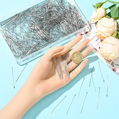 800Pcs 304 Stainless Steel Eye Pins&nbsp;STAS-YW0003-03