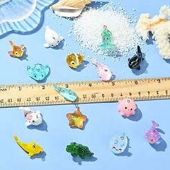 17Pcs 17 Styles Marine Series Resin Pendants&nbsp;RESI-YW0003-29