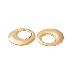 304ステンレスペンダント  ドットテクスチャリングチャーム  ゴールドカラー  32x1mm  穴：1.5mm&nbsp;X-STAS-A061-13G