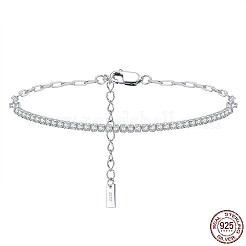 Clear Cubic Zirconia Tennis Bracelets&nbsp;BJEW-I314-009B