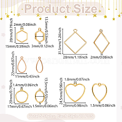 100Pcs 5 Styles Alloy Pendants&nbsp;FIND-GA0006-61