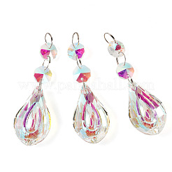 3Pcs Crystal Glass Hanging Sun Catcher&nbsp;AJEW-TADJ0001-08D