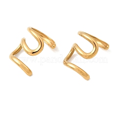 304 Stainless Steel Cuff Earrings&nbsp;EJEW-L313-01G