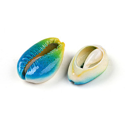 Spray Paint Cowrie Shell Beads&nbsp;SHEL-S274-01C