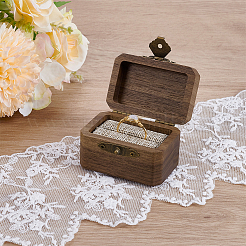 Rectangle Wood Championship Rings Display Boxes&nbsp;CON-WH0089-120