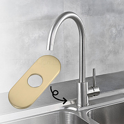 Oval Stainless Steel Faucet Hole Covers&nbsp;STAS-WH20001-18F-G