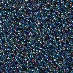 MIYUKIラウンドロカイユビーズ  日本製シードビーズ  （rr249)透明灰色ab  8/0  3mm  穴：1mm  約422~455PCS /ボトル  10 G /ボトル&nbsp;SEED-JP0009-RR0249