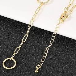 Brass Paperclip Chain Y Lariat Necklaces&nbsp;NJEW-H087-06F-G