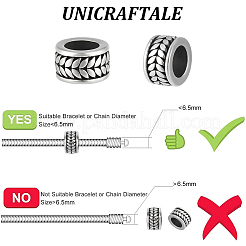 8Pcs 304 Stainless Steel Beads&nbsp;STAS-UN0054-31