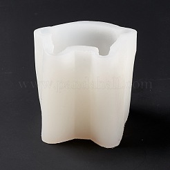 DIY 3D モンスターキャンドル 食品グレード シリコン像型  肖像彫刻用香り付きキャンドル作り  ホワイト  99x92x80mm  内径：84x58 M&nbsp;DIY-C058-01C