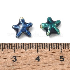合金エナメルビーズ  ヒトデ  ミックスカラー  9x9x4mm  穴：1.5mm&nbsp;AL-CBA1CD4-03