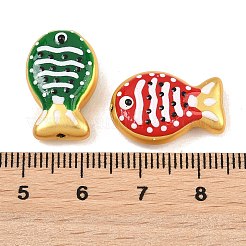 Baking Paint Opaque Glass Enamel Beads&nbsp;GL-CBA4370-01