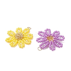 Glass Seed Beaded Pendants&nbsp;PALLOY-MZ01359