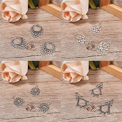 Tibetan Style Alloy Chandelier Components&nbsp;TIBE-SC0001-04AS