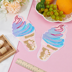 9Pcs Polyester Computerized Embroidery Cloth Iron on/Sew on Patches&nbsp;DIY-WR0005-14